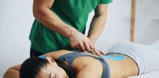 Kinesiology, Kinesio, KT, Elastic Tape For Back Pain